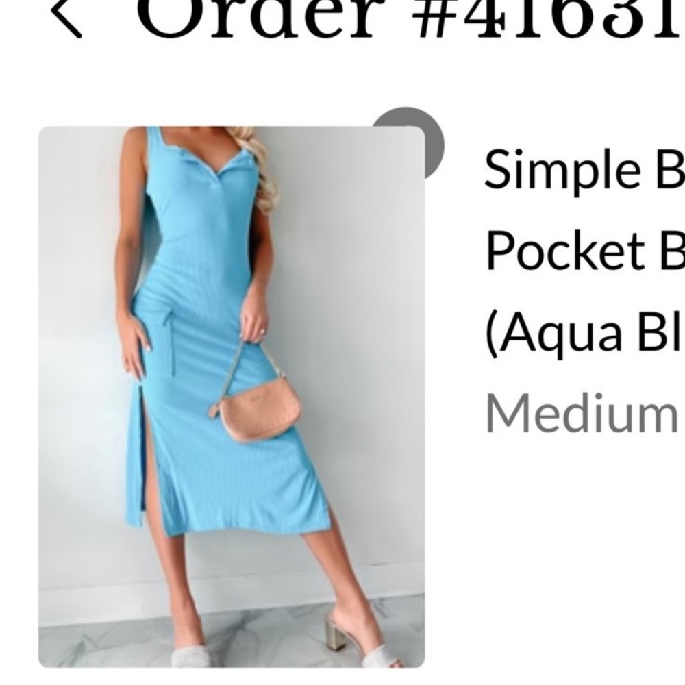NanaMacs blue midi dress